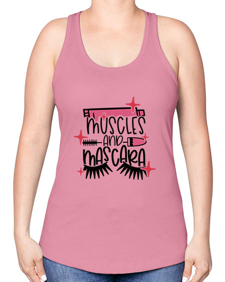 Muscles And Mascara Style 36# - beauty - fashion -Racerback Tank