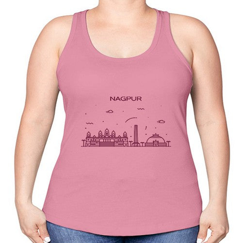 Nagpur 1399# - cities -Racerback Tank