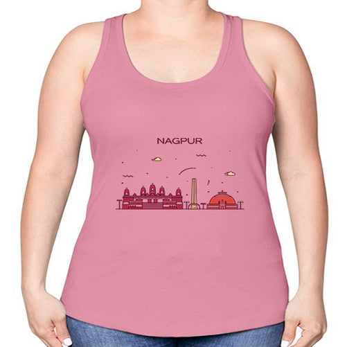 Nagpur 1401# - cities -Racerback Tank