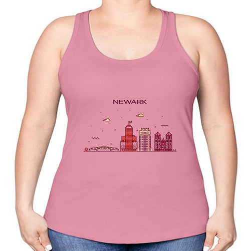 NewarkNJ 1486# - cities -Racerback Tank