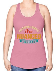 Nulticultural markets are nuanced but not alien 36# - ufo -Racerback Tank