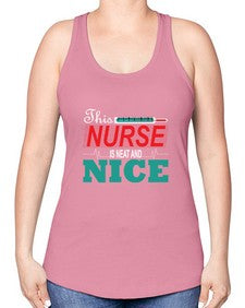 Nurse NiceTransperntPNG Style 1187# - nurse -Racerback Tank