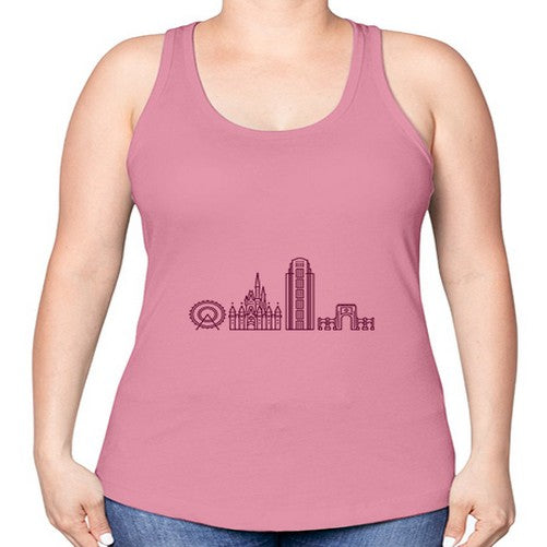 OrlandoFL 1543# - cities -Racerback Tank