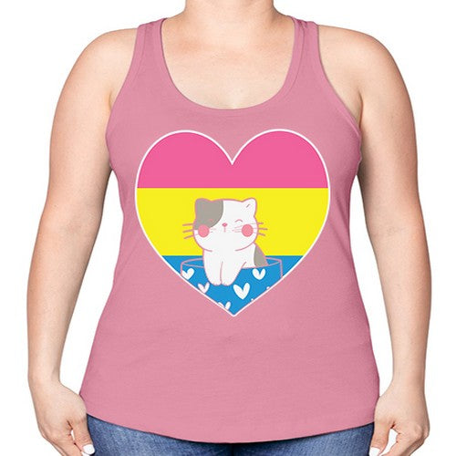 Pansexual Kawaii Cat Anime Art Anime 272# - anime -Racerback Tank