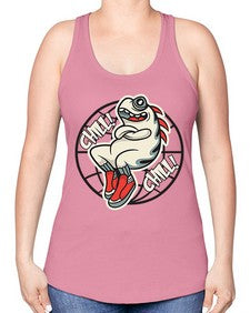 Pay the chills 201# - cartoon general -Racerback Tank