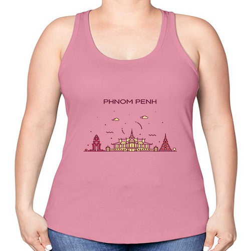 PhnomPenh 1610# - cities -Racerback Tank