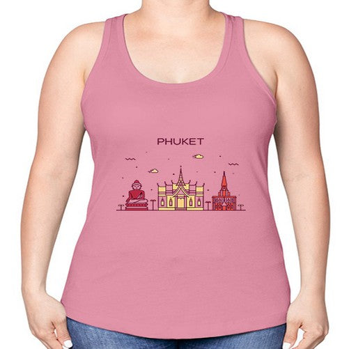 Phuket 1617# - cities -Racerback Tank