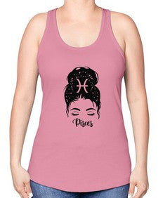 Pisces Woman - pisces -Racerback Tank