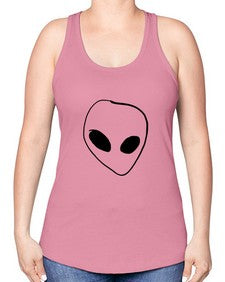 Pocket Alien 22# - ufo -Racerback Tank