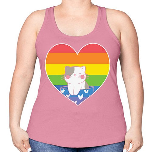 Pride Cat LGBT Kawaii Cats Anime 276# - anime -Racerback Tank