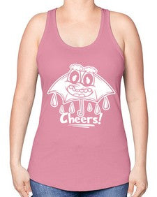 Rainy cheers 205# - cartoon general -Racerback Tank