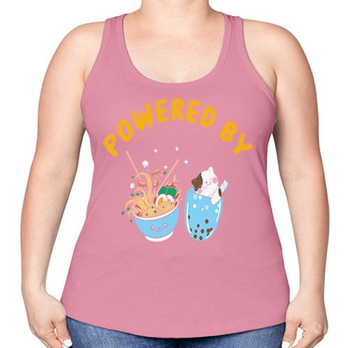 Ramen Bubble Tea Japanese Noodles Anime 278# - anime -Racerback Tank