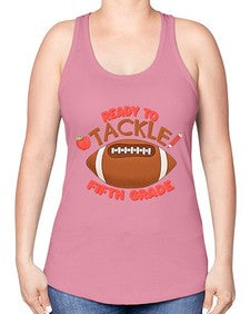 Ready to tackle fifth Grade 741# - fifth grade -Racerback Tank