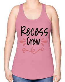 Recess Crew 748# - graduation -Racerback Tank