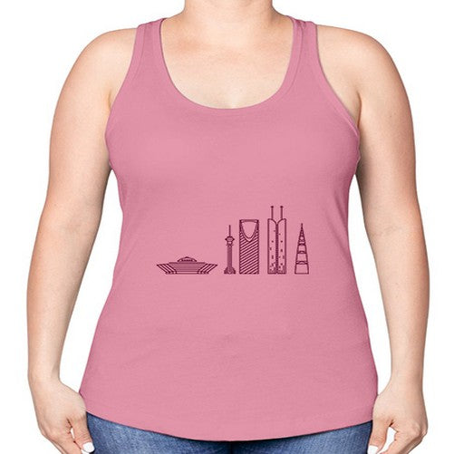 Riyadh 1740# - cities -Racerback Tank