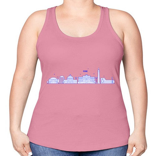Rome 1751# - cities -Racerback Tank