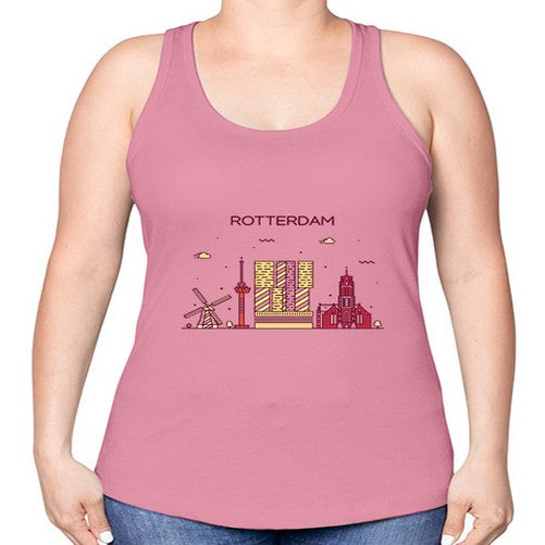 Rotterdam 1754# - cities -Racerback Tank