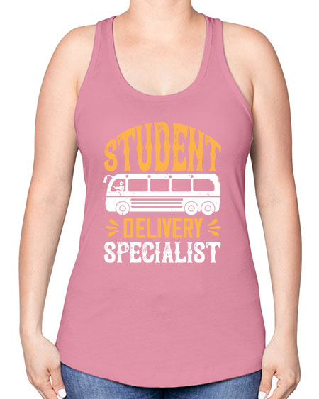 STUDENT DELIVERY SPECIALIST Style 1427# - Bus Driver -Racerback Tank