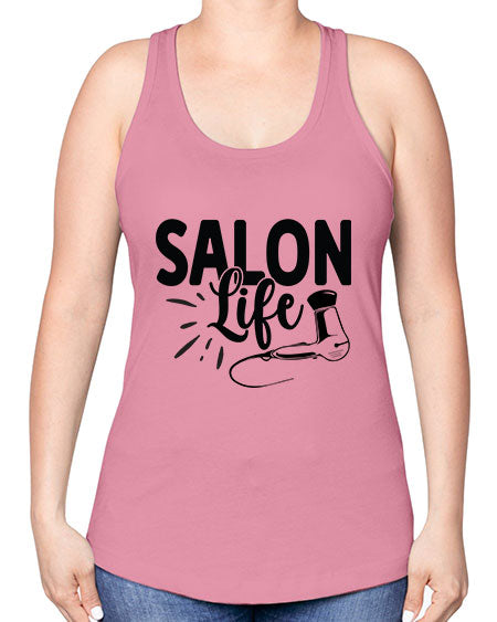 Salon Life 1364# - hairdresser -Racerback Tank