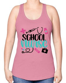 School Nurse Style Style 1378# - nurse -Racerback Tank