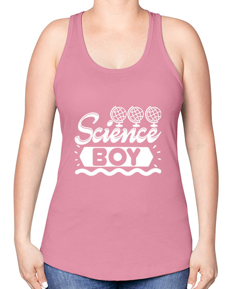 Science Boy 137# - general science -Racerback Tank