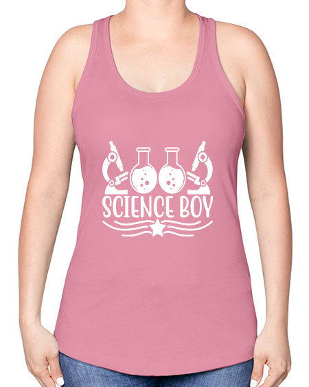 Science Boy 138# - general science -Racerback Tank