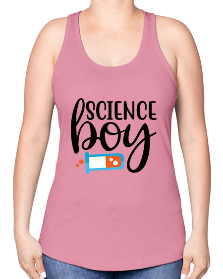 Science Boy 139# - general science -Racerback Tank