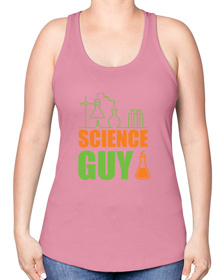 Science Guy 112# - general science -Racerback Tank
