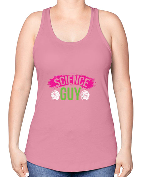 Science Guy 113# - general science -Racerback Tank