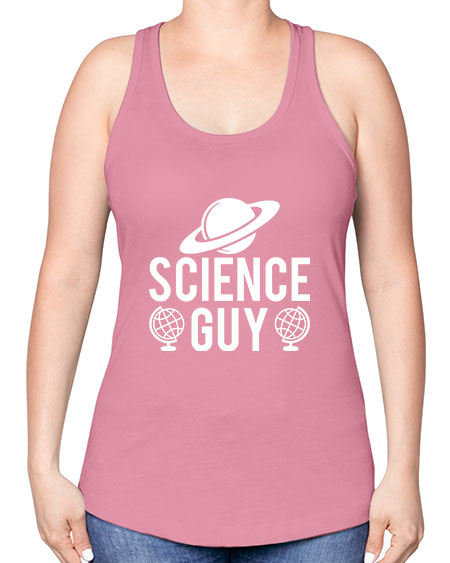 Science Guy 114# - general science -Racerback Tank