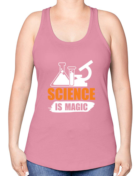 Science Is Magic 91# - general science -Racerback Tank