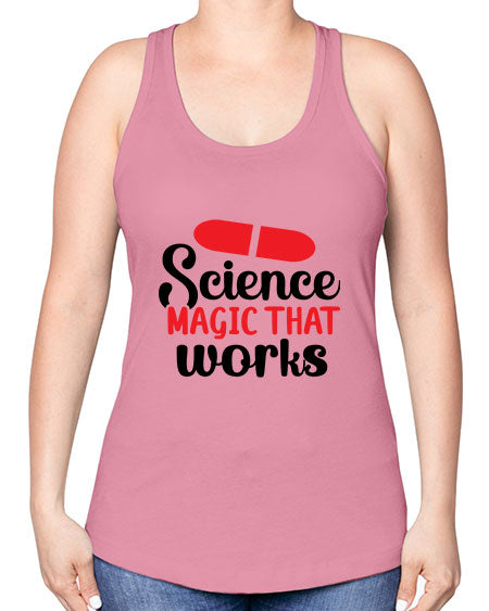Science Magic that works 76# - general science -Racerback Tank