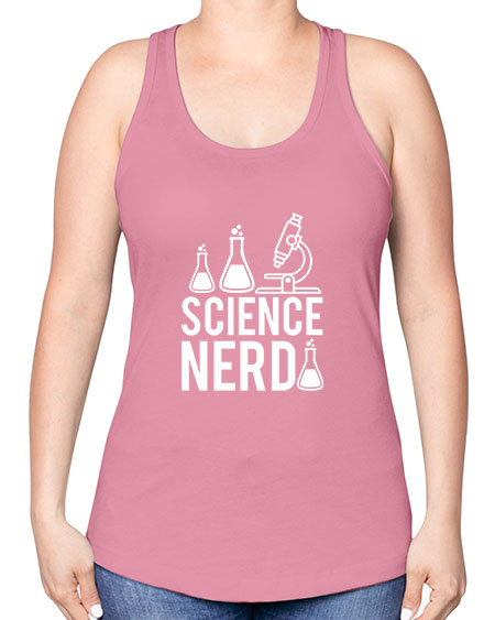 Science Nerd 61# - general science -Racerback Tank