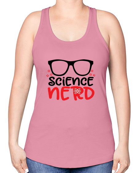Science nerd 57# - general science -Racerback Tank