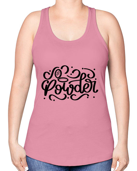 SinglePowder Style 24# - beauty - fashion -Racerback Tank