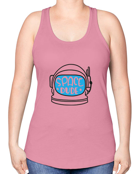 Spacedude 12# - space -Racerback Tank