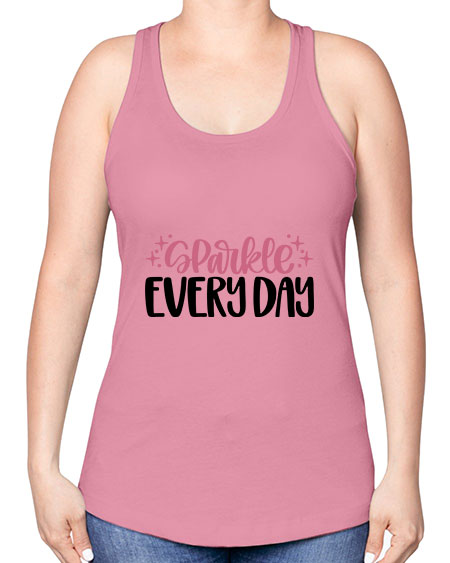 Sparkle Every Day Style 21# - beauty - fashion -Racerback Tank
