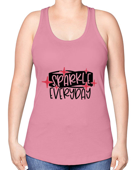 Sparkle Everyday Style 20# - beauty - fashion -Racerback Tank
