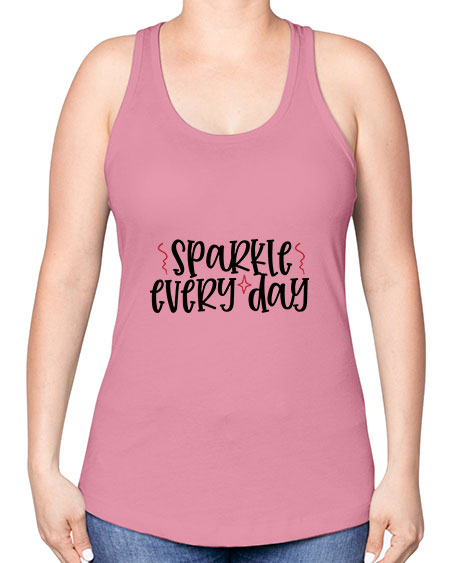 Sparkle every day design Style 220# - beauty - fashion -Racerback Tank
