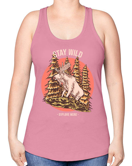 Stay Wild 16# - nature -Racerback Tank