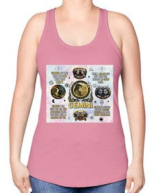 Straight Gemini 472# - gemini -Racerback Tank