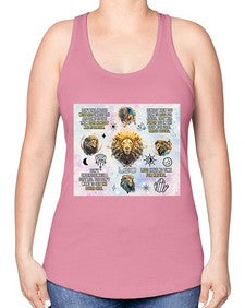Straight Leo 473# - leo -Racerback Tank