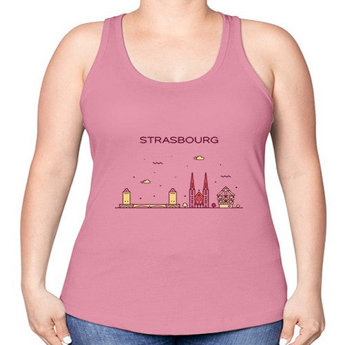 Strasbourg 1898# - cities -Racerback Tank