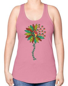 Sunflower Fist Juneteenth Black History 24# - black juneteenth -Racerback Tank