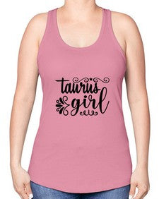 Taurus girl 499# - taurus -Racerback Tank