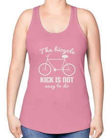 The bicycle kick is not easy to do 3# - bicycle -Racerback Tank