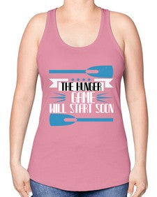 The hunger game will start 40# - boats -Racerback Tank
