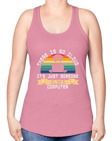 There is no cloud 11# - computer -Racerback Tank