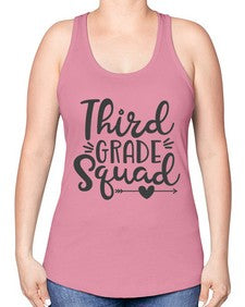 Third Grade Squad 975# - third grade -Racerback Tank