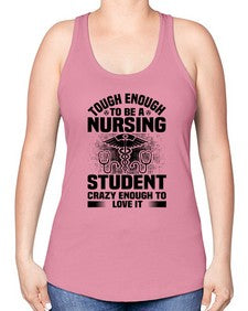 Tough enough Style 1579# - nurse -Racerback Tank